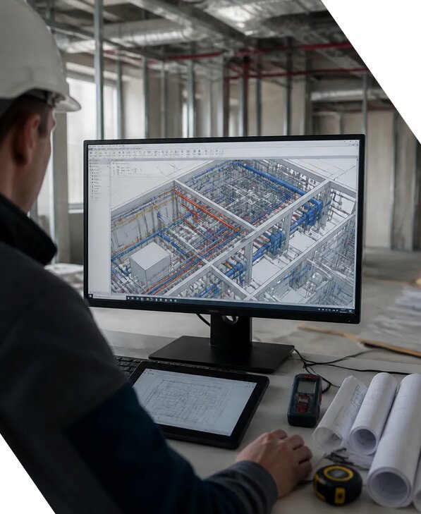 Создание BIM модели инженерных сетей для объектов в Медногорске